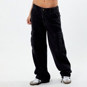 Levi’s 94 Baggy Cargo Pants Black Wide Leg Women’s 27 Cotton 90s